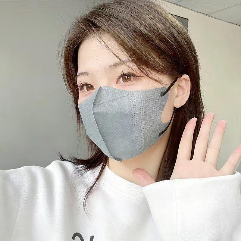 100Pcs 3D Protective Masks Efficient Protection Breathable  Protective Masks Fashionable Face Masks Disposable Masks