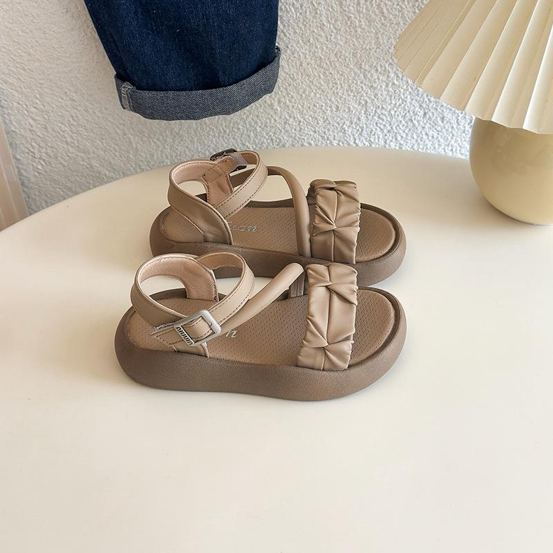 

Детские и для девочек 2025 сандалии с открытым носком темпераментные летние новая мода корейская версия принцесса милые универсальные в иностранном стиле сандалии 23-25 yards whole box shot 30 pairs хаки