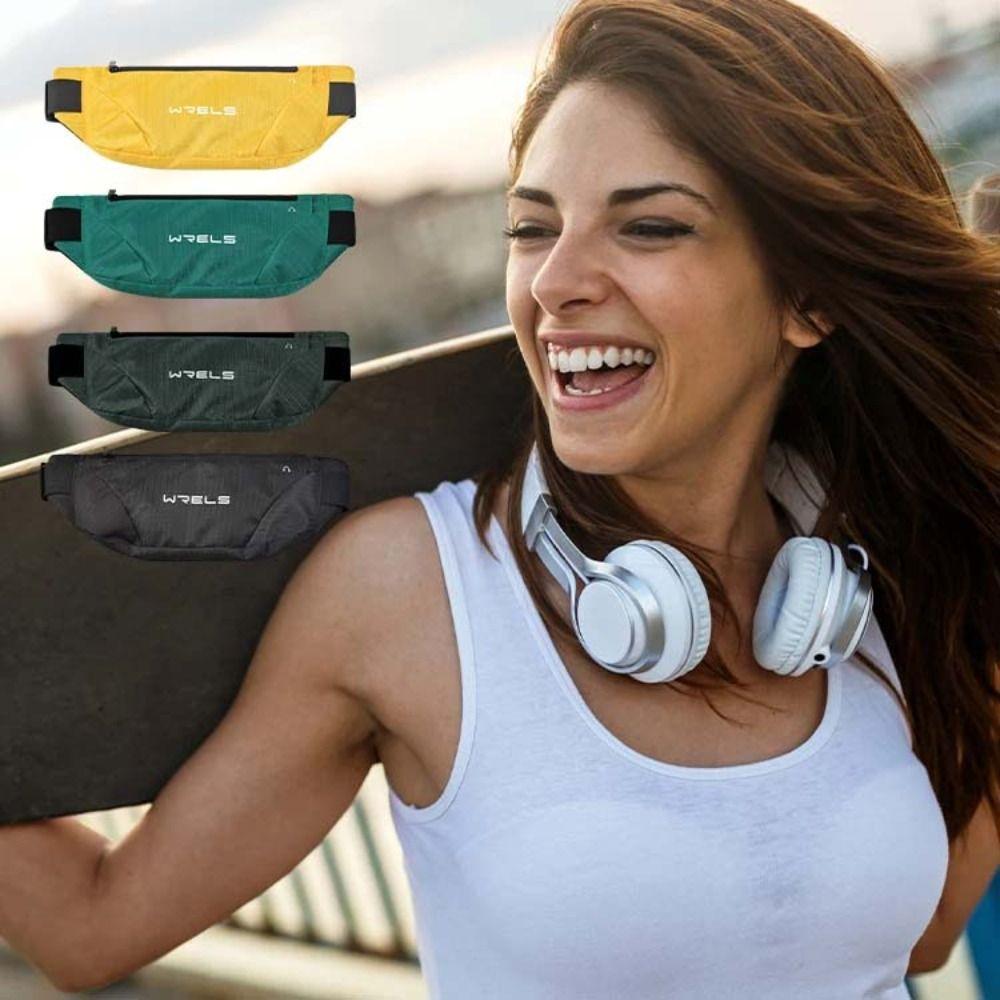 Waterproof Mobile Phone Bag Headphone Hole Sports Fanny Pack Running Waist Bag Jogging Training