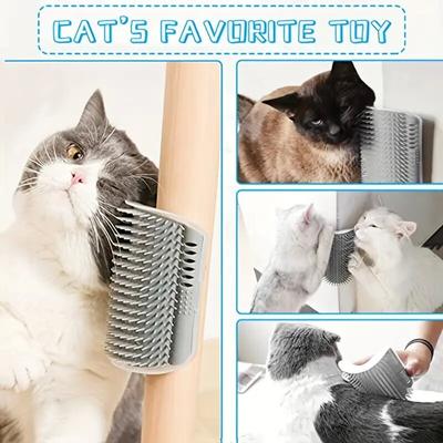 Cat Scratching Device Cat Massage Brush Rubbing Durable Pet Grooming Brush Pet Supplies Self-combing Brush Suitable Wall Corner  Delicate Jewelry