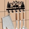 Deer Metal Key Holder for Wall, Key Holder Wall Mount, Key Rack, Key Hooks for Living Room, Hallway, Office