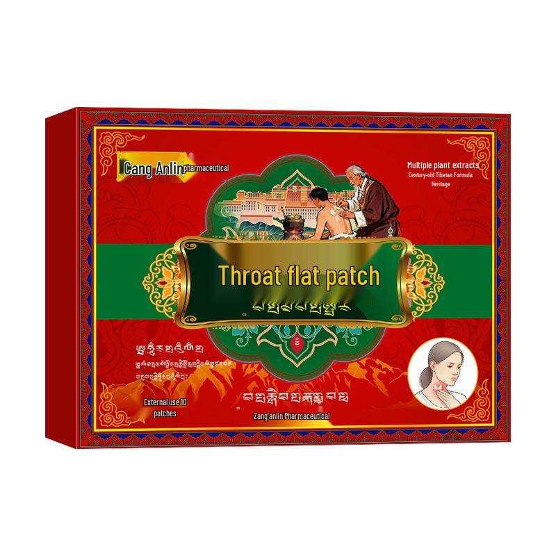 Tibetská bylinná zklidňující náplast na krk pro suchý, svědivý krk a úlevu od otoku u dospělých