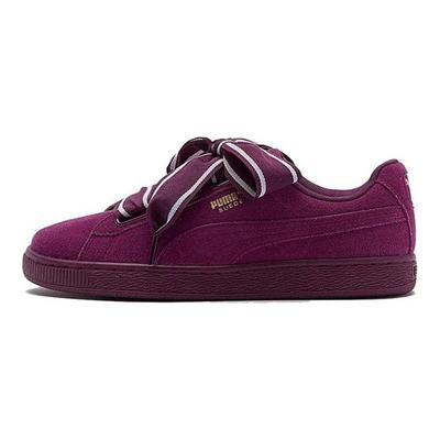 Suede Heart Satin 2 Dark Purple Women Sneakers 364084-02
