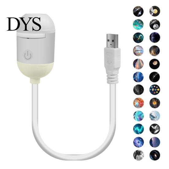 Romantic Projector Light USB Star Light, Flexible Gooseneck Night Lamp with 3/4/6/12/24 Easy Use Projection Films, LED Ambient for Bedroom Ceiling