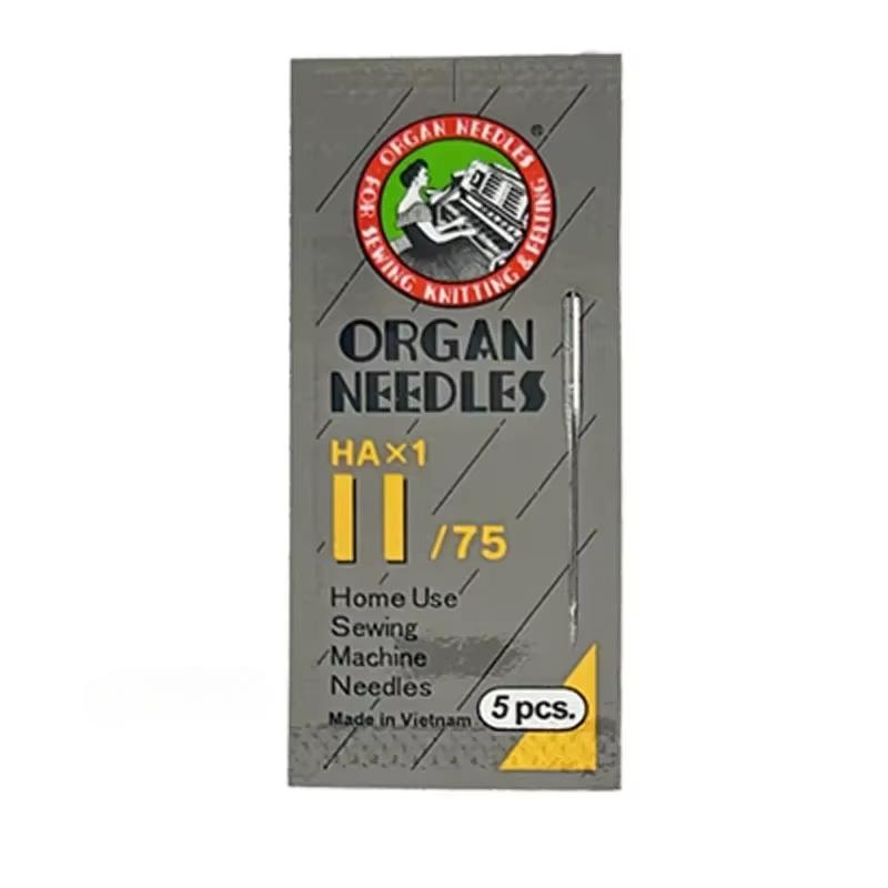 5pcs/pack Size 12,14,16,18 Organ Flat Shank 15x1 HAx1 130/705 All Size Home Sewing Machine Needles Assorted Replacement