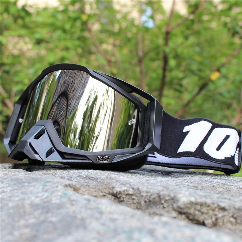 Motorcycle Goggles Off-Road Riding Safety Windproof Sports Eyewear With Full Frame PC Lens Unisex