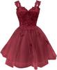 Shiny Tulle Prom Dress Teen Dress 1D Butterfly Short Dress Homecoming Dress Graduation Dress