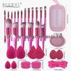 33-Piece Makeup Brush Set with Super Soft Beauty Sponge and Eyeshadow & Foundation Brushes