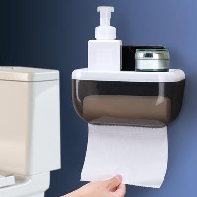 Non-trace Tape Toilet Toilet Hand Paper Box Tissue Box Roll Paper Box Perforation-free Toilet Paper Storage Rack