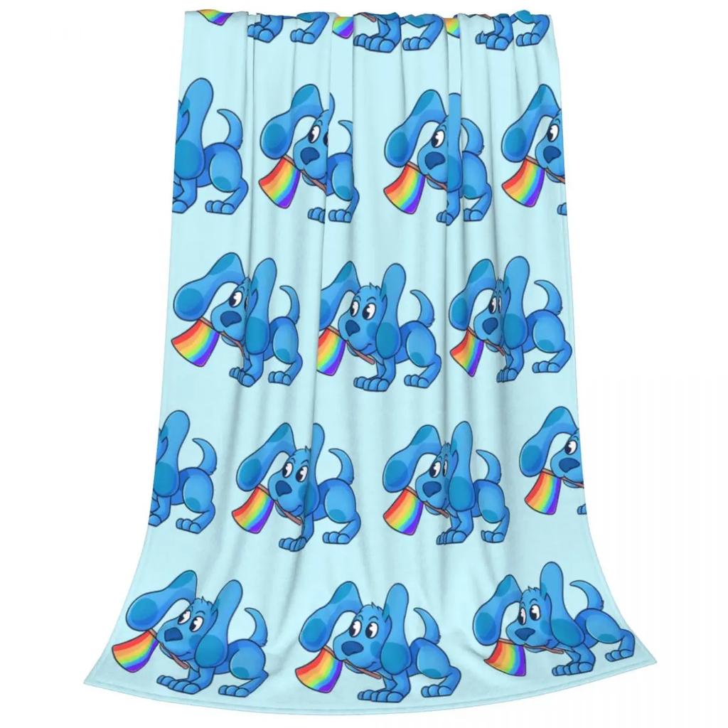 Blues Clues Ugly Christmas Throw Blanket Creative Fleece Blanket for Sofa or Bed Lounge Quilt xcm