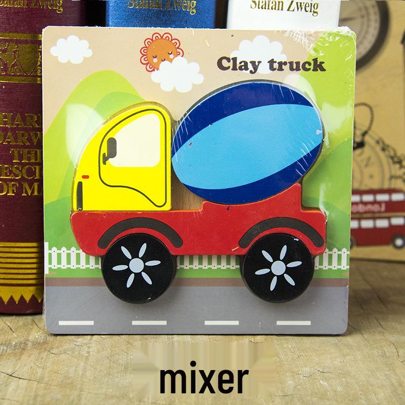 Animal 3D Wooden Jigsaw Puzzle Board for Toddlers (1-3 Years)