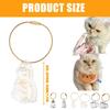 Acryl Haustierhaar Andenken Aufbewahrungsbox mit Seil Katzenfelle Sammler Aufbewahrungsbehälter Schlüsselanhänger Anhänger Heimdekorationen
