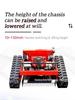 HT550B All-Terrain Remote Control Lawn Mower with Gasoline Trimmer & Weeder