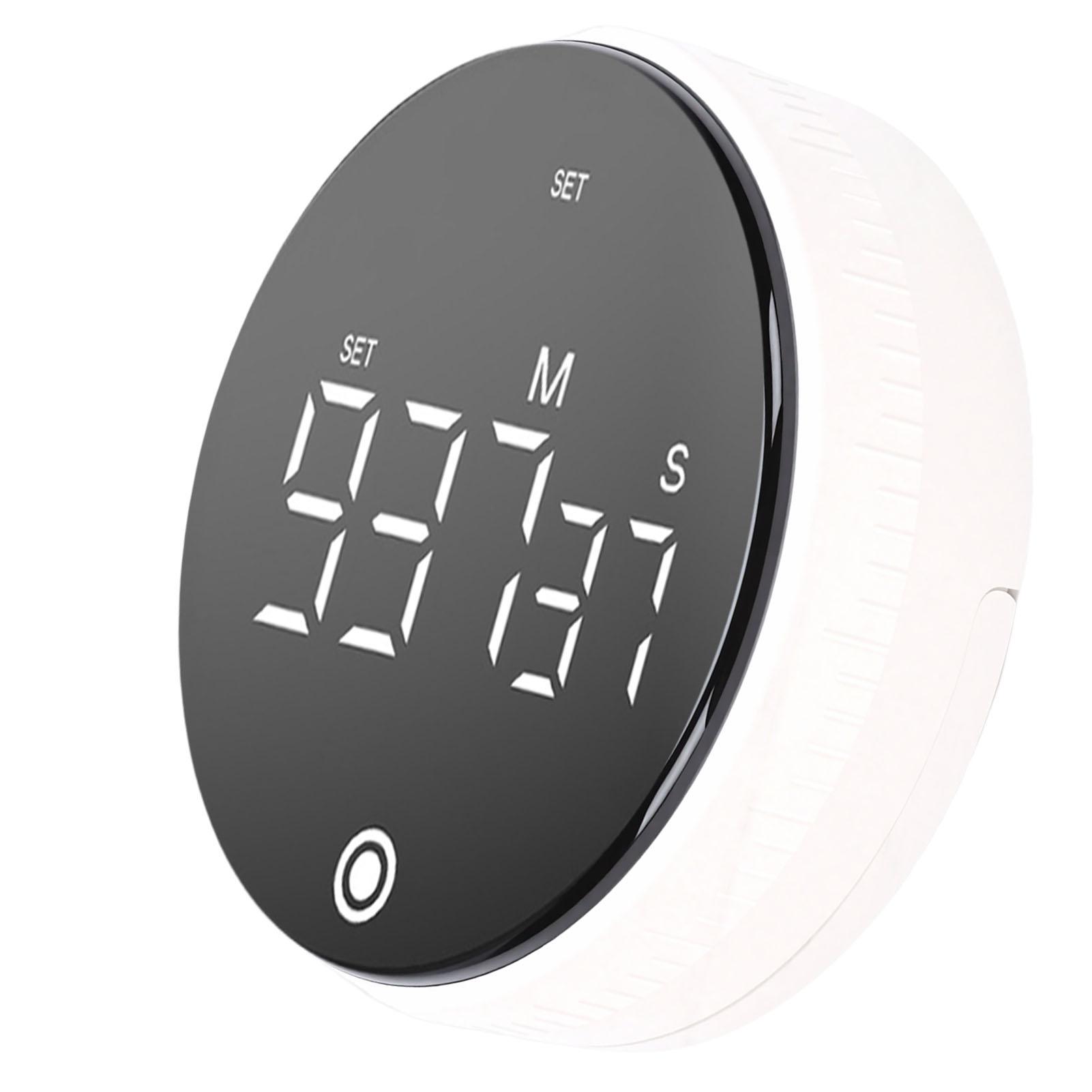 

USB Magnetic Kitchen Timer for Cooking Large Display Digital Countdown Countup Timer Silent Rechargeable for Baking Grilling Studying