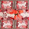 Love Hearts Valentine's Day Placemats Set of 4 Table Mats for Party Home Kitchen Dining Table Decorations 12x18 Inch