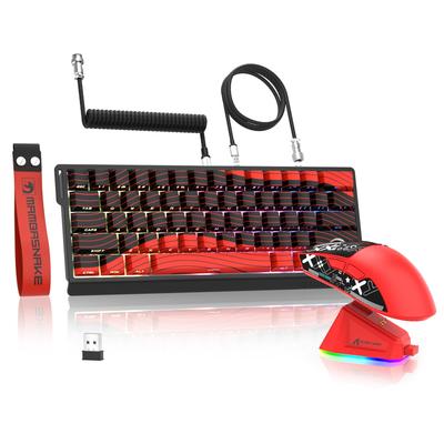 MAMBASNAKE X ATTACK SHARK Rapid Trigger Keyboard and Mouse 8K Gaming Keyboard and Mouse RT Magnetic 3 Magnetic Keyboard PAW3311 60g Mouse RGB Magnetic