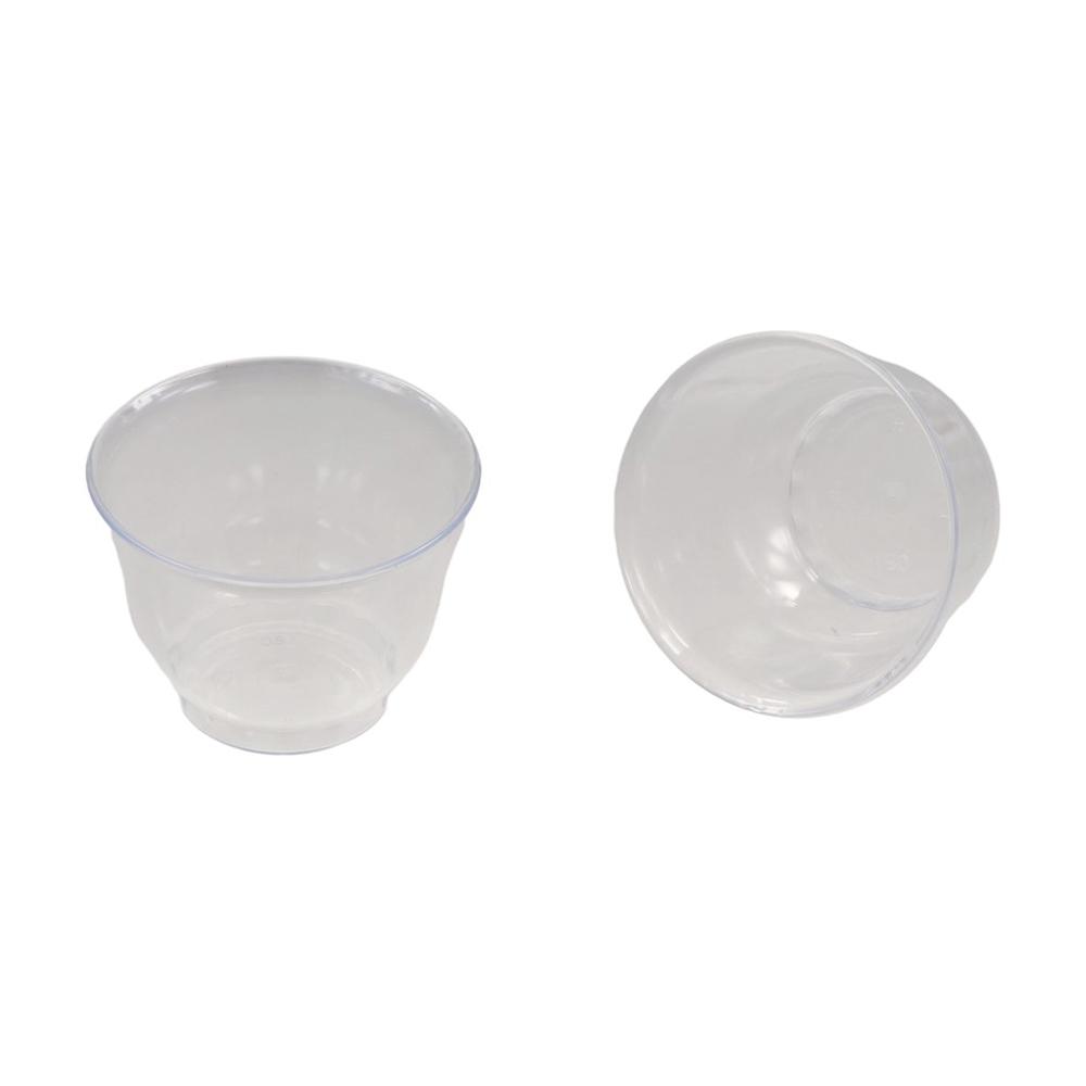40pcs Disposable Shot Cup 60ml Kung Fu Tea Cup Mini Clear Plastic Tea Cup  Office