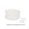 Boho Woven Macrame Fruit Hammock with 2Pcs Hook for Home Dining Room RV Boat White