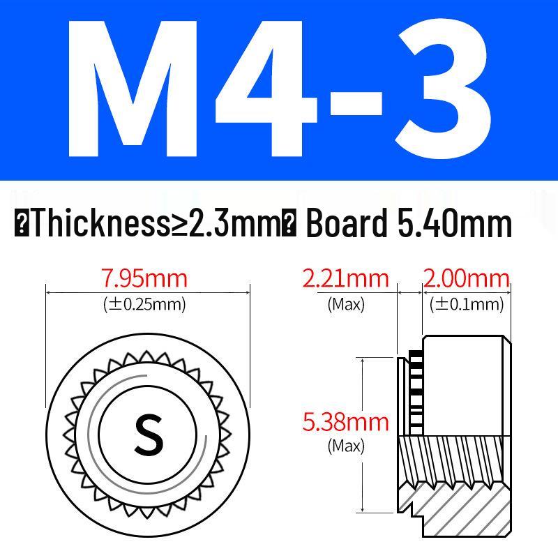 Galvanized Sheet Metal Rivet Nut S-M2-M12