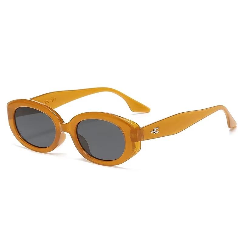 New Trend Sunglasses Women Men Oval Rice Nail Design Retro Casual Fashion Travel Sun Glasses for Female UV400