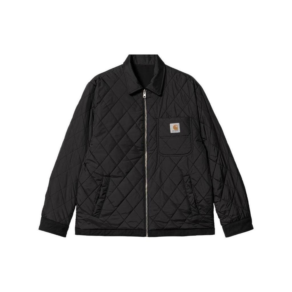 Carhartt WIP FW22 Madera Jacket Classic Solid Color Vintage Workwear Zip Double-Sided Waterproof Detroit Jacket Men Jackets Black I030829-0D2-XX