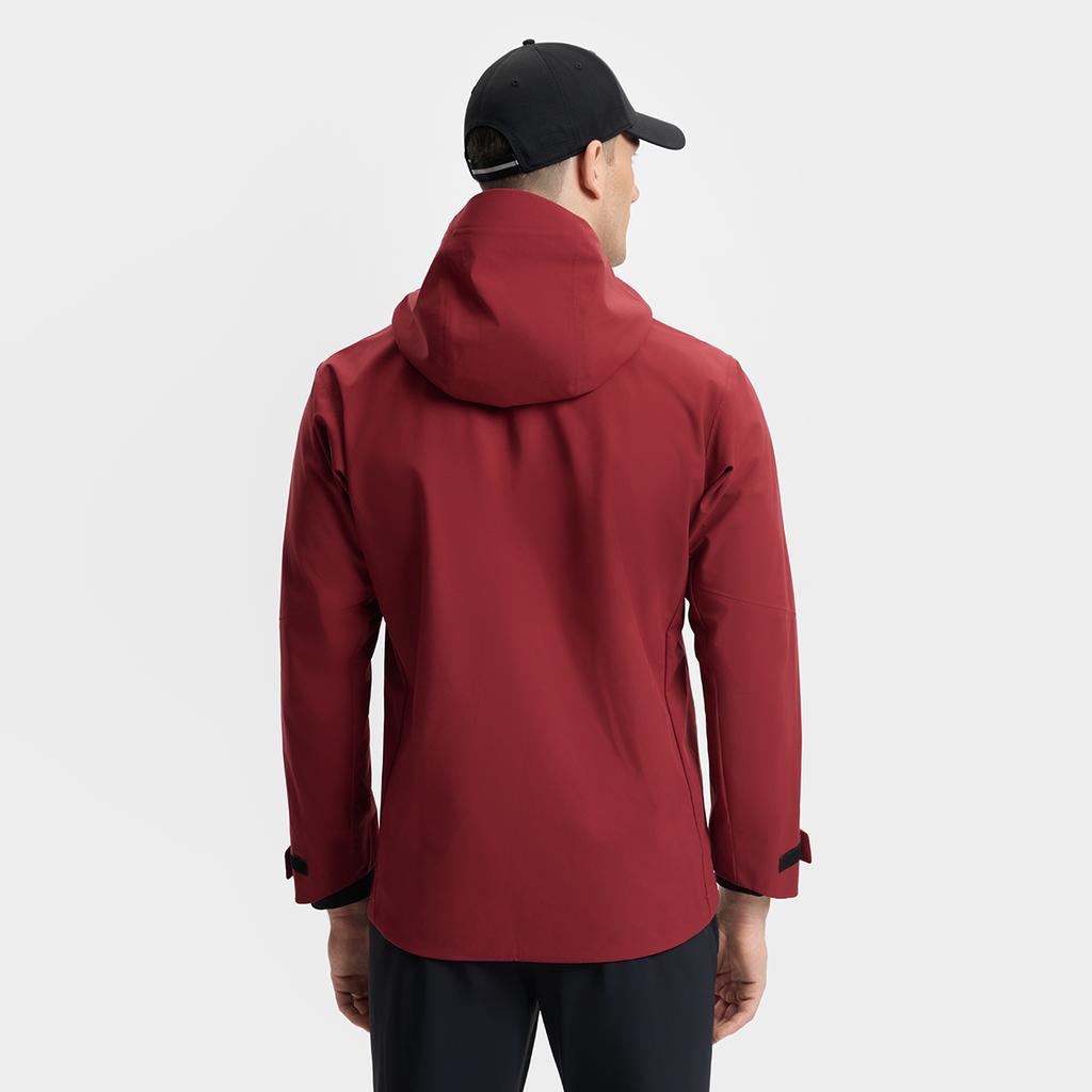 FILA Fashion Woven Hooded Jacket Two-Piece Set Men tops Rust-Red A11M511716FRD