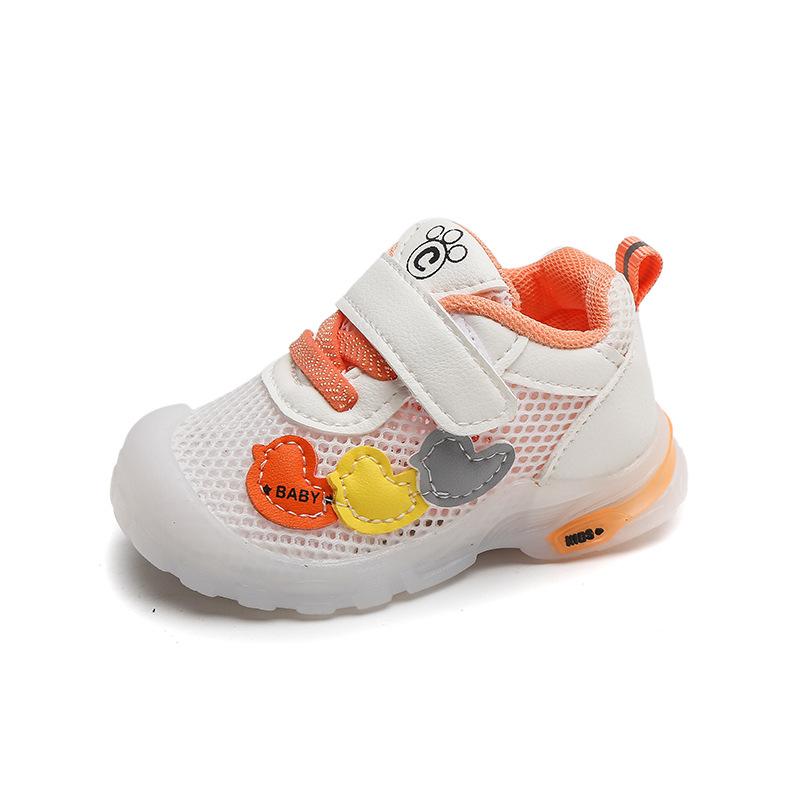 Baby Boys' Walking Shoes for Summer Jelly Soled Transparent Mesh Baby Shoes Kick Resistant Girls' Shoes Newborn Toddler Shoes