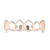 European Six-Tooth & Four-Tooth Hollow Fangs with Flat Teeth Hip Hop Grill Set
