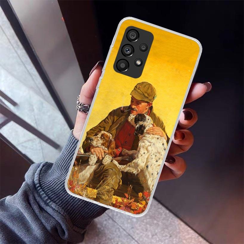 

Hunter Dog Hunting Phone Case For Samsung Galaxy A12 A52S A42 A32 A22 A51 A50 Note 20 Ultra 10 S10 Plus A71 A70 A31 A30 A10S Gal Samsung A72