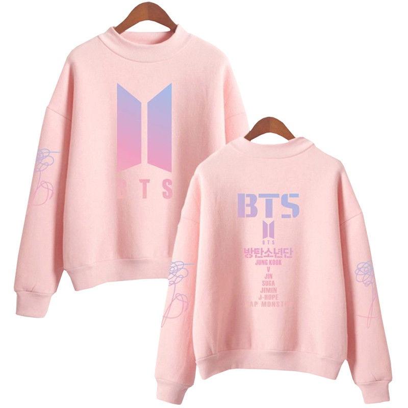 Bts Kpop In Bloom Sweater Unisex Jung Kook Hoodie Bangtan Boys Stylish Comfortable Cotton Blend