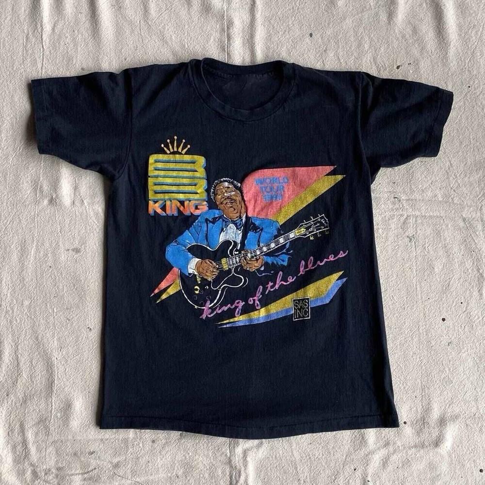 BB King King Of The Blue Music Tee Shirt Black Unisex S-5XL 1H0240 Unisex T-Shirt L