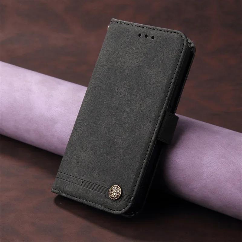 Edge 50 Fusion 5G Case For Motorola Edge 50 Fusion Wallet Flip Leather Cases Moto Edge 50 Neo 50Neo Protective Cover Coque Funda Edge 50 Fusion 5G чёрный