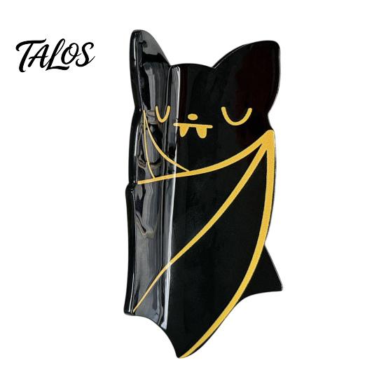 Funny Bat Shape Hair Pins Halloween Cute Claw Clip for Thick Hair, Acrylic Strong Grip Creative Ornaments Women Girls, Gothic Style Accessories