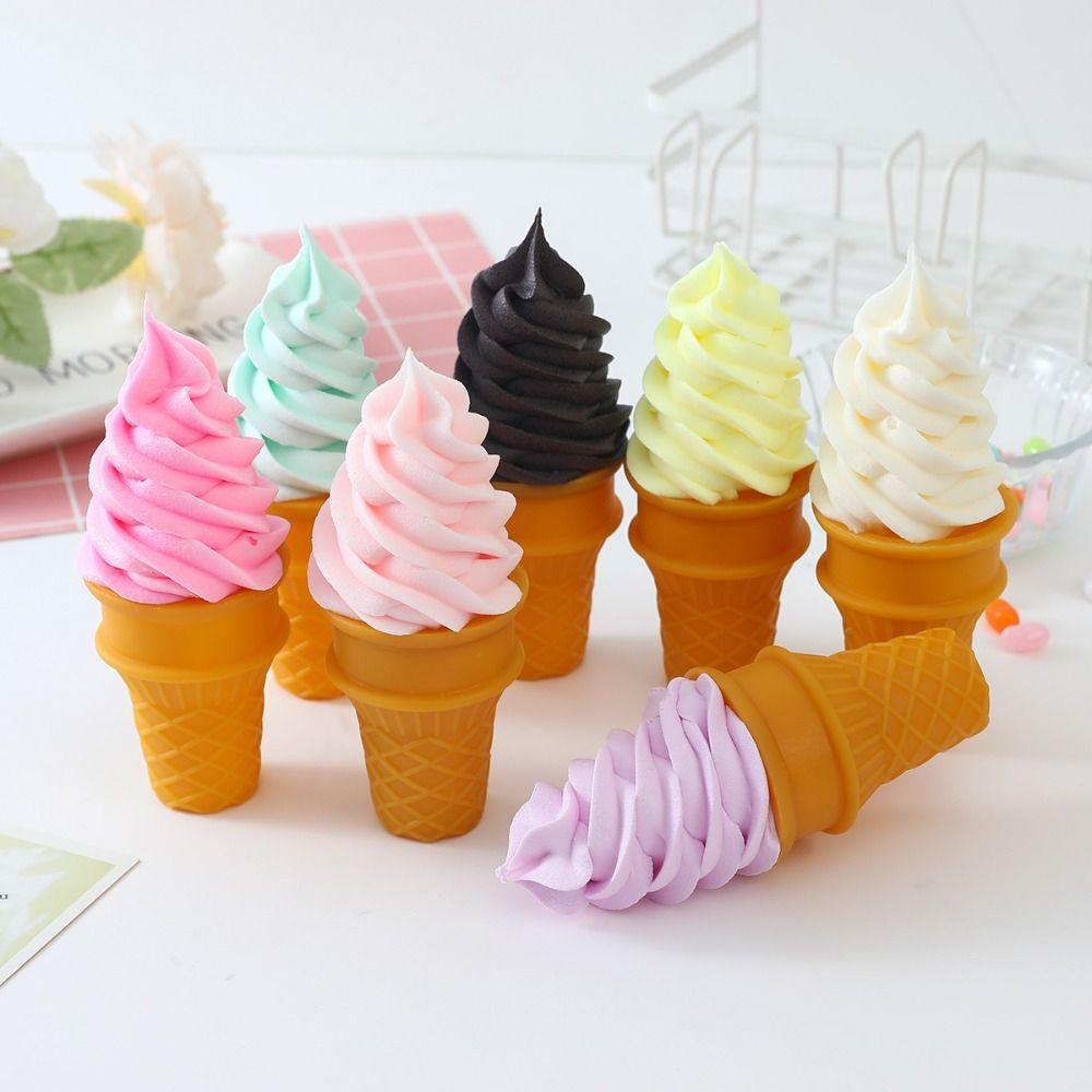 Realistic Simulation Ice Cream Crispy Artificial Food Model Ice Cream Model  Baking Decorations