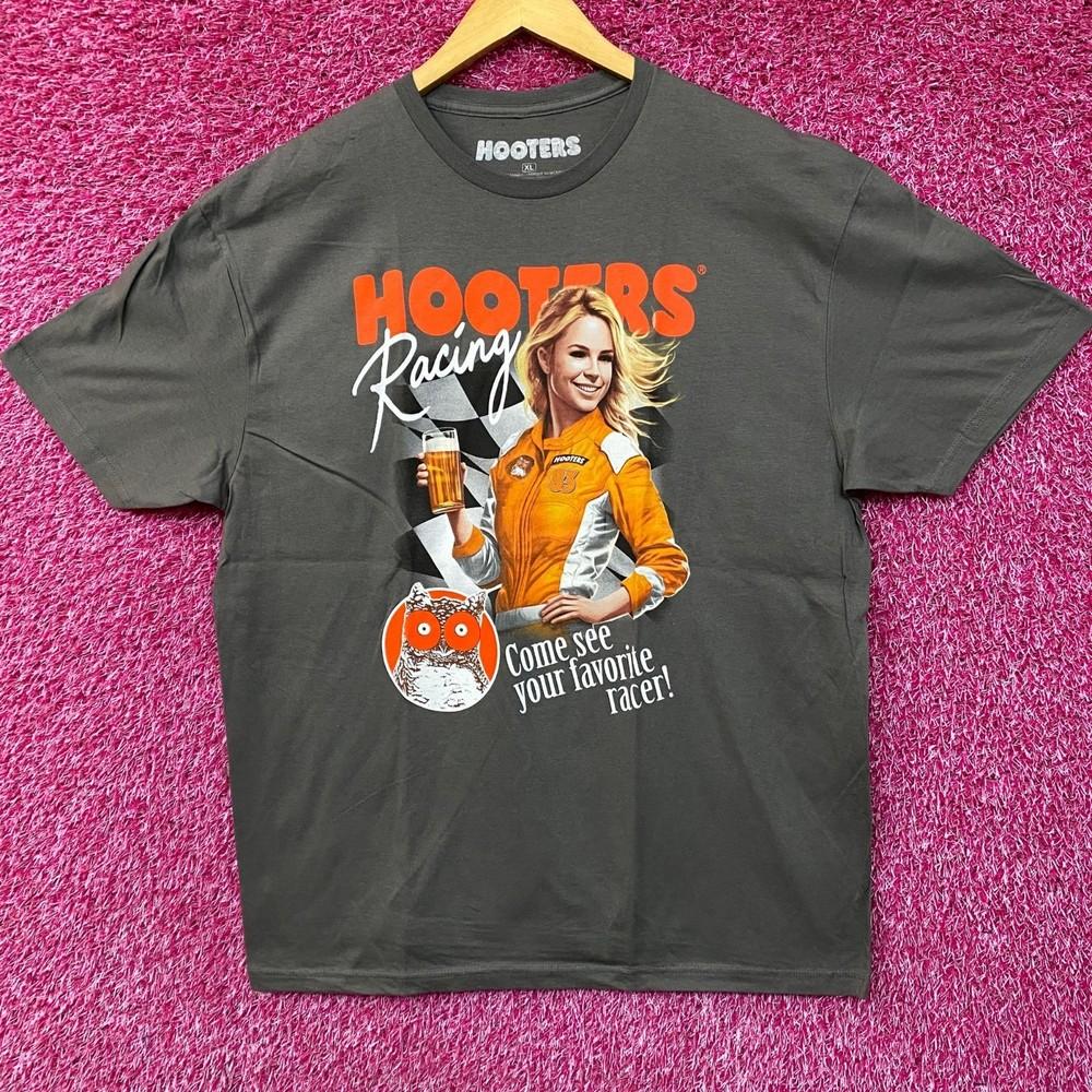 Hooters Racing Come See Your Favorite Racer TShirt XL Unisex T-Shirt L