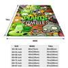 Vibrant Plants vs. Zombies Plush Blanket - Colorful Cartoon Print Fleece Throw, Soft and Cozy for Kids, Perfect for Gaming Rooms
