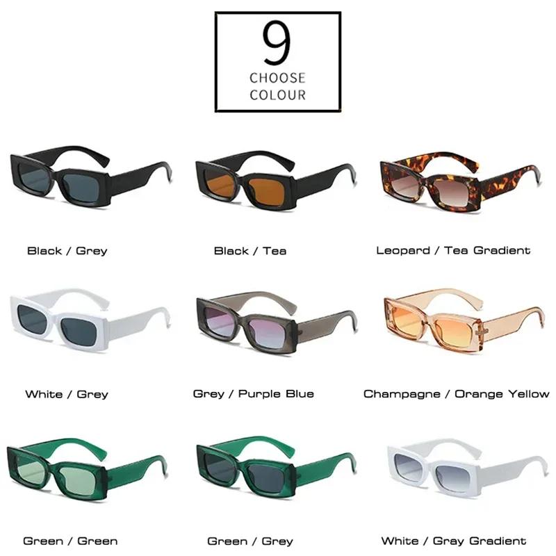  Ins Popular Fashion Square Candy Color Women Sunglasses Retro Gradient Yellow Men Shades UV400 Sun Glasses