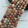 Natural Red Turquoise Round Loose Beads for DIY Handmade Jewelry - Semi-finished Beads Accessories