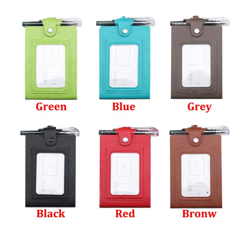 Biiange Mini Notebook On Lanyard, Small Notebook With Lanyard, PU Leather Lanyard Meeting Notebook, Neck Hanging Notepad With ID Slot And Pen (1Pcs Red: 0782806836631