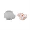 Tealight Candle Holder Silicone Mold Jewelry Storage Box Sheep Epoxy Resin Mold for DIY Crafts Home Decors Ornament