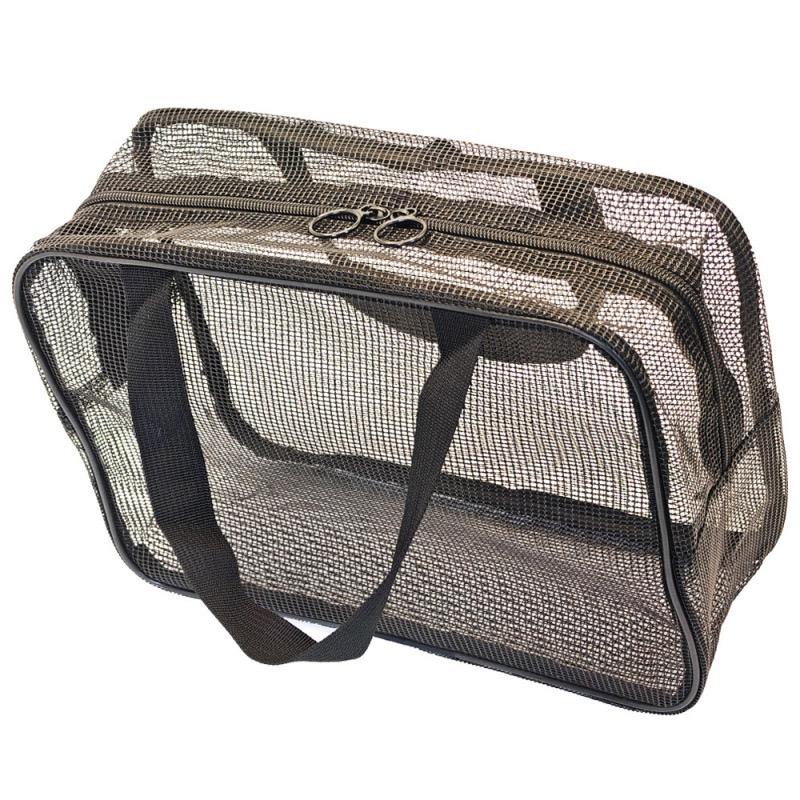 Dual-Zip Design Mesh Shower Caddy Tote Bag Cosmetic Storage Bag Multifunctional Shower Bag Large Capacity