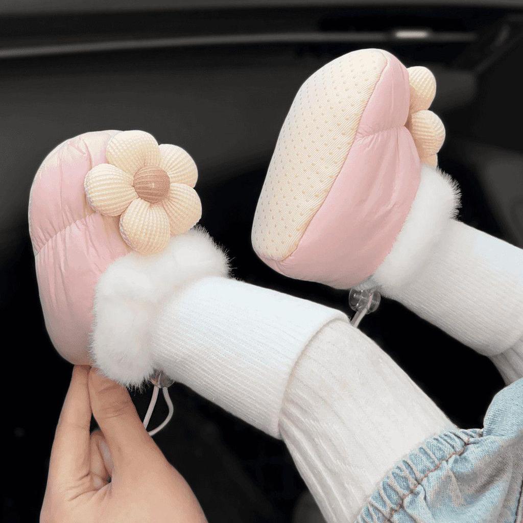 Soft Velvet Baby Shoes & Socks, Non-slip, 6-12 Months, Warm Winter Design for Girls