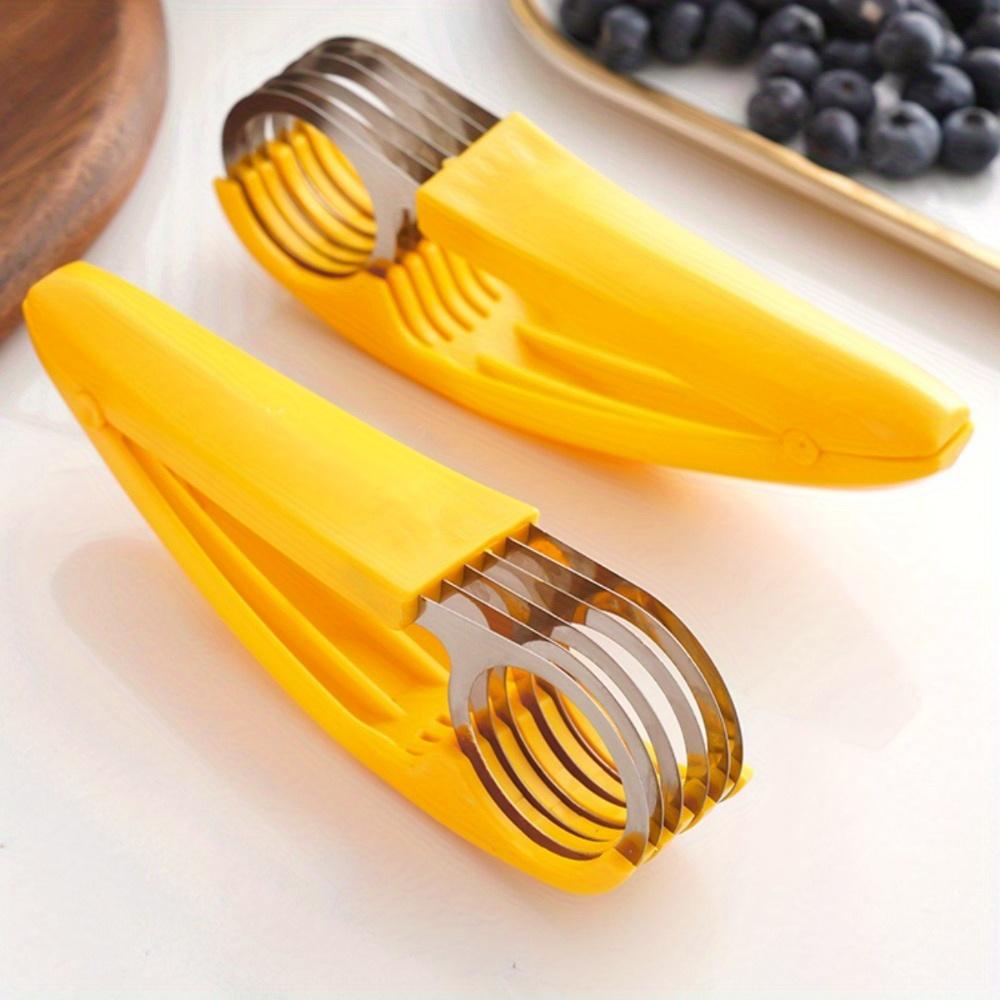 Fruit/Sausage Slicer Stainless Steel Splitting Tool Kitchen Supplies, Essential for Outdoor Camping and Picnicking