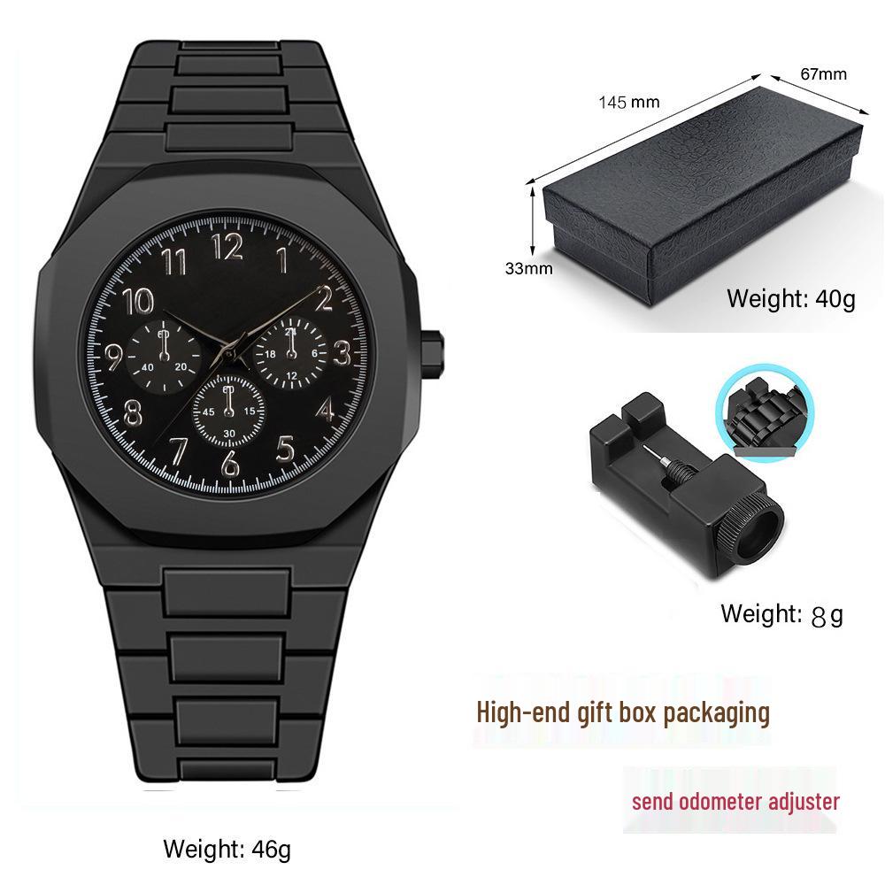 Black Warrior Dopamine Italian Designer Unisex Waterproof Quartz Watch - Simple, High-Style Student Timepiece
