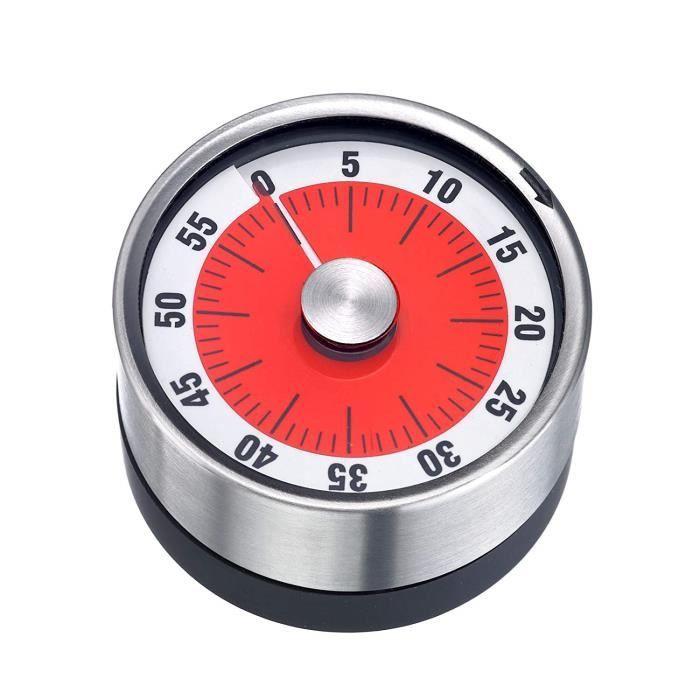 Minuteur de cuisine - westmark - futura - métal - argent - 7 cm