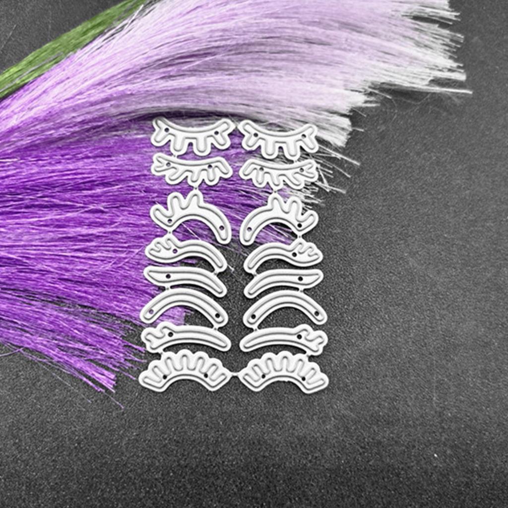 Metal Cutting Die Carbon Steel Eyebrow Eyelashes Die Cuts Stencil Template Mold for DIY Scrapbooking Photo Albums