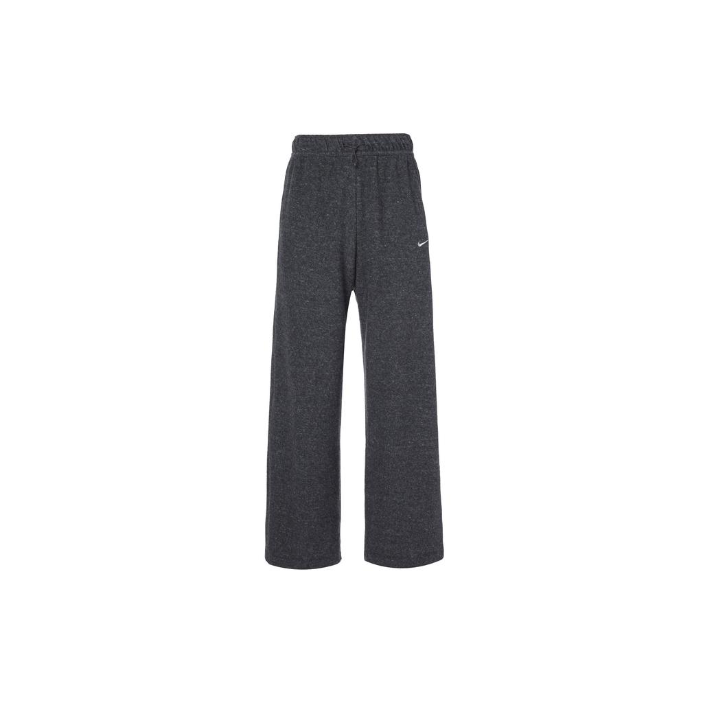 Nike Elastic Waist Drawstring Straight Fit Knit Sweatpants Women Bottoms Medium-Grey DQ6249-032