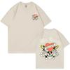 Summer Men Fashion Cotton TShirt Trendy Skull&Hearts Print Tops Male Casual Y2K O-Neck Clothing Women Hip Hop Short Sleeve Top