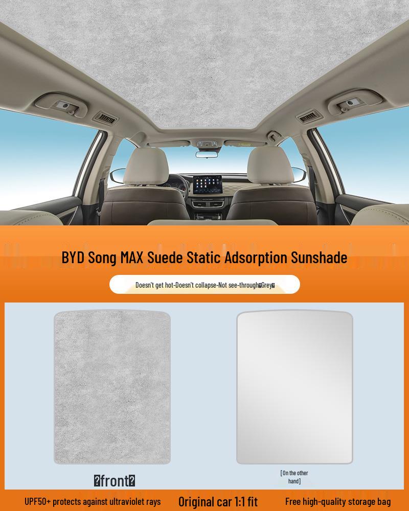 Electrostatic Sunshade Curtain for BYD Song, Seal, Qin, Han, Yuan, Tang, EVDM with Sunroof