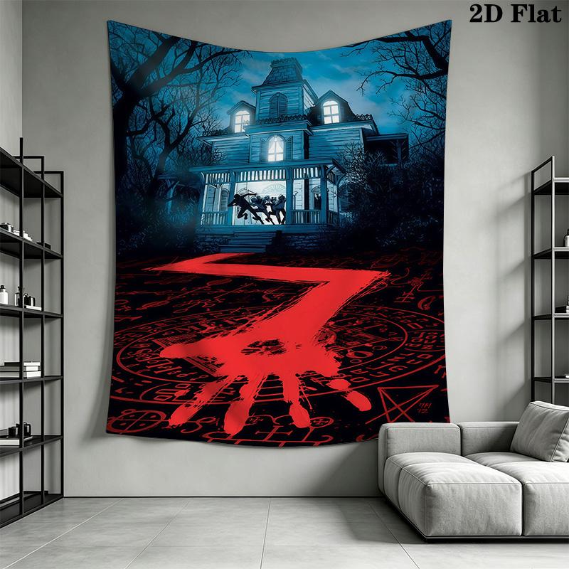 Scary Movie Poster Tapestry Tapestry Fashion Print Background Cloth Background Cloth Home Decor Work Of Art